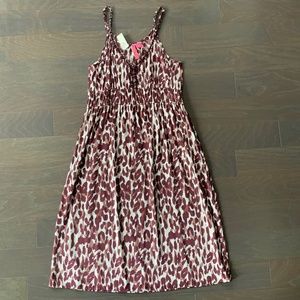 Charlotte Tarantola Silk Animal Print Dress